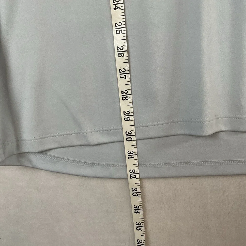 Under Armour Performance Shirt Mens XL Gray Red Logo Loose Fit Short Sleeve